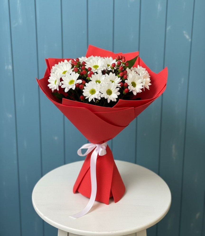 Букет цветов из: Хризантемы в Сямже