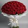 Букет 101 Красная роза Блэк Мэджик в Сямже