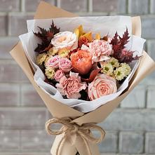 Букет цветов из:  Гвоздики, Хризантемы и Розы в Сямже