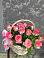 Цветочная композиция из Розы в корзине в Сямже