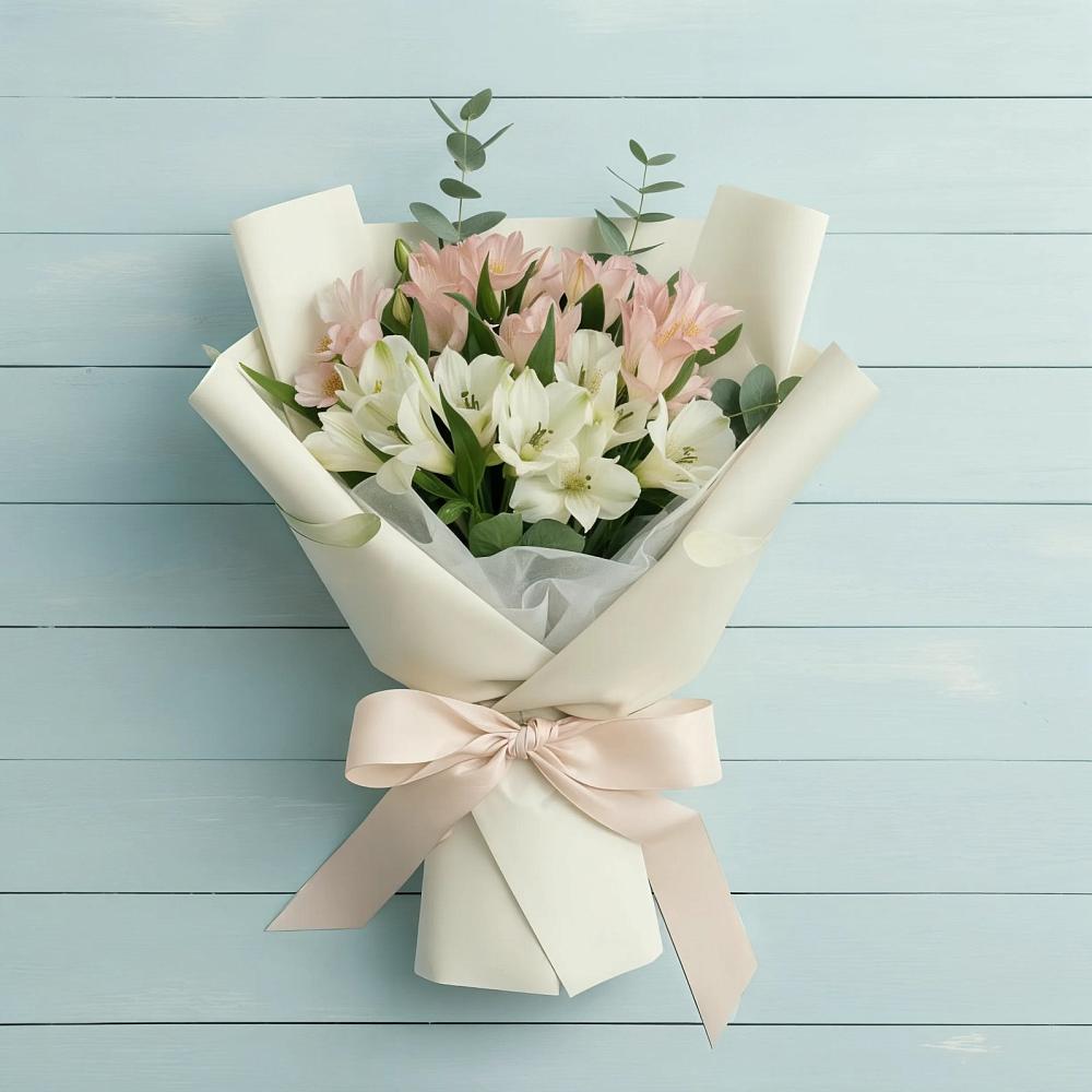 Букет цветов из: Альстромерии в Сямже