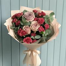 Букет цветов из:  Гвоздики и Розы в Сямже