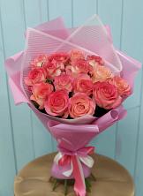 Букет 15 Розовых роз Равель в Сямже