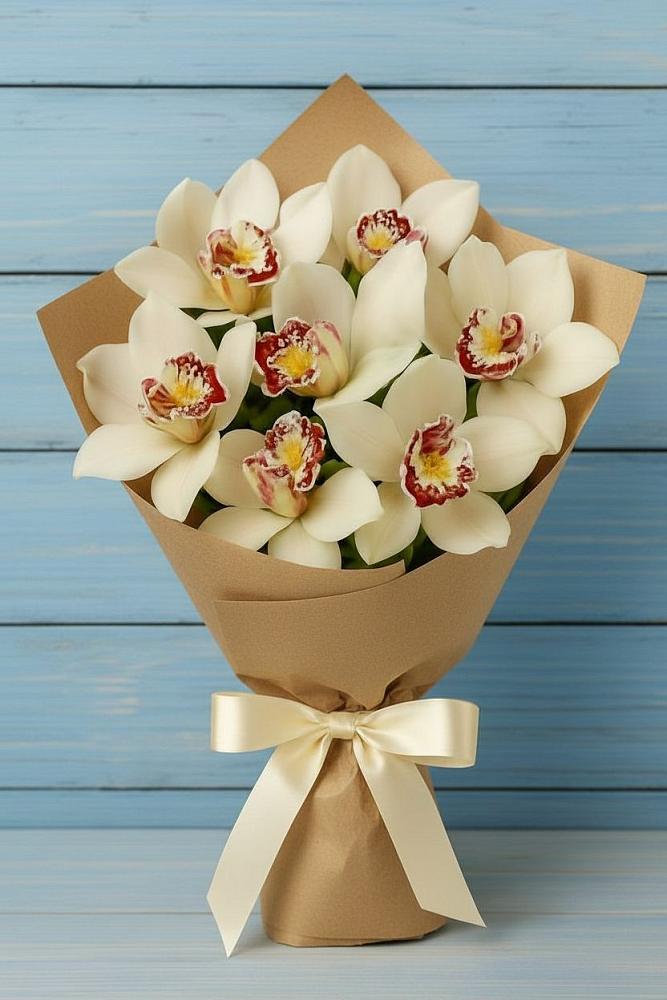 Букет цветов из: Орхидеи и Розы в Сямже