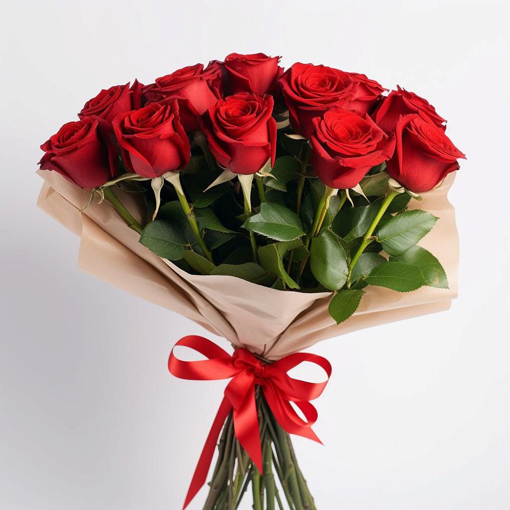 Букет 11 Красных роз Эдлесс Лав в Сямже