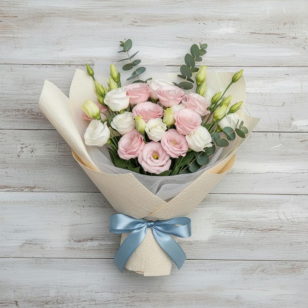 Букет цветов из: Лизиантусы в Сямже